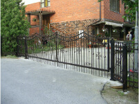 Ograje Dečman s.p. - Umetno kovaštvo in kovane ograje - Vrata - Primer sličice 096